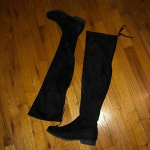 Tie Back Thigh high boots